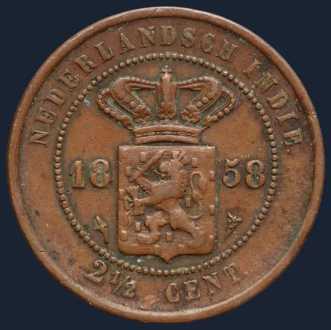 2½ Cent 1858 Nederlands-Indië