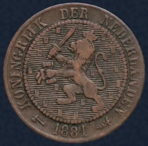 2½ Cent 1881 - halve stuiver