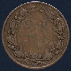 2½ Cent 1883
