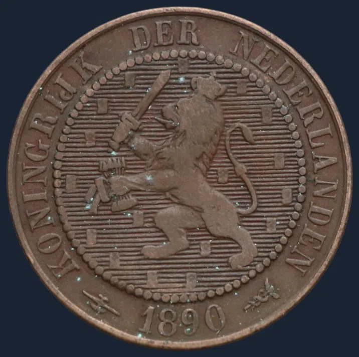 2½ Cent 1890 Nederland