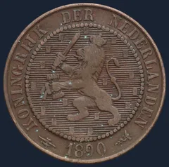 2½ Cent 1890 Nederland