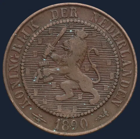 2½ Cent 1890 Nederland