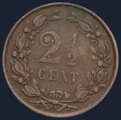 2½ Cent 1890 Nederland