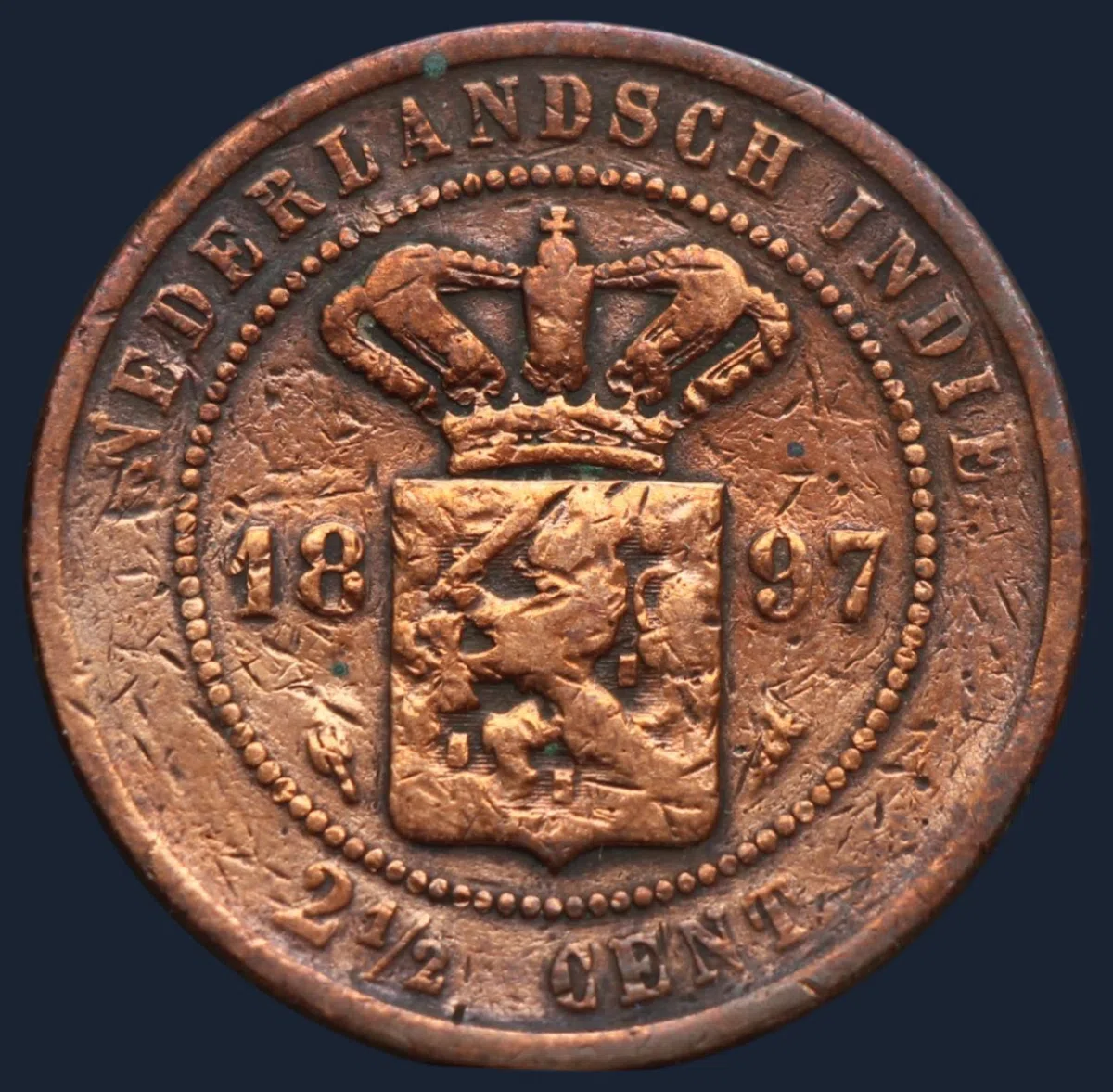 2½ Cent 1897 Nederlands-Indië
