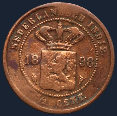2½ Cent 1898 Nederlands-Indië