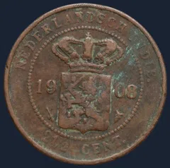 2½ Cent 1908 Nederlands-Indië