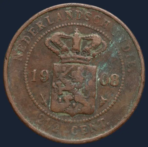 2½ Cent 1908 Nederlands-Indië
