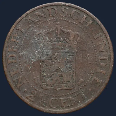 2½ Cent 1914 Nederlands-Indië