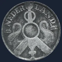 2½ Cent 1941 Halve Stuiver Zink