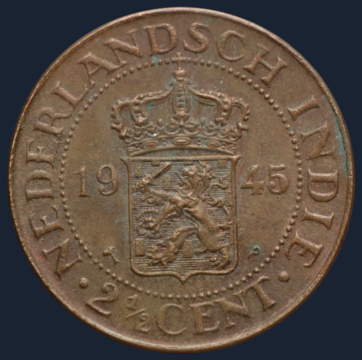 2½ Cent 1945 Nederlands-Indië