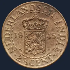 2½ Cent 1945 Nederlands-Indië
