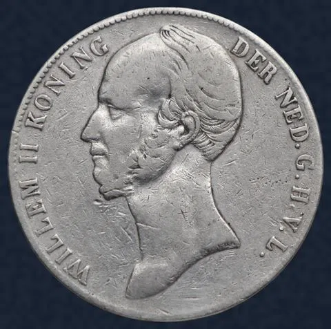 2½ Gulden 1845 Willem II Rijksdaalder (lelie)