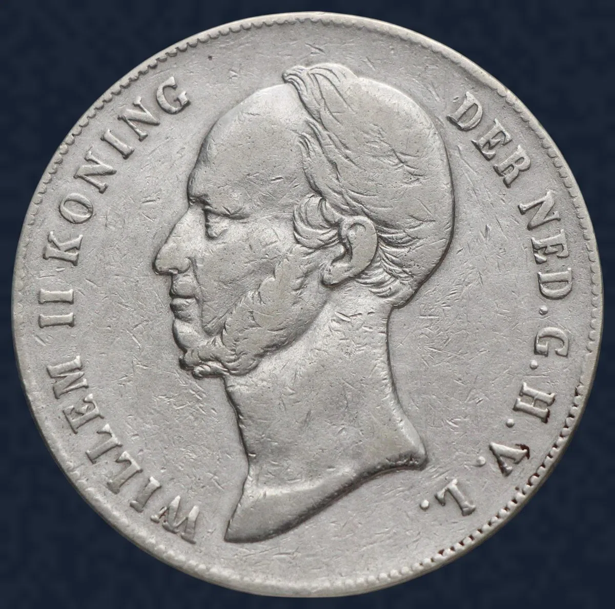 2½ Gulden 1846 Willem II (fleur de lis)