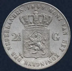 2½ Gulden 1849 Willem II - rijksdaalder 1849