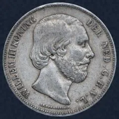 2½ Gulden 1850 Willem III - rijksdaalder 1850