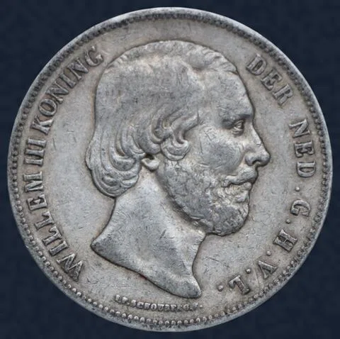2½ Gulden 1850 Willem III - rijksdaalder 1850
