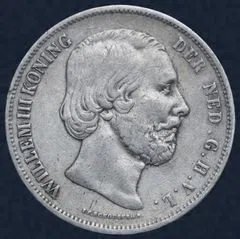 2½ Gulden 1852 Willem III type 1 met punt