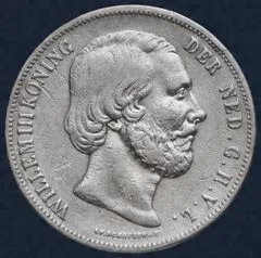 2½ Gulden 1852 Willem III type 1 met punt