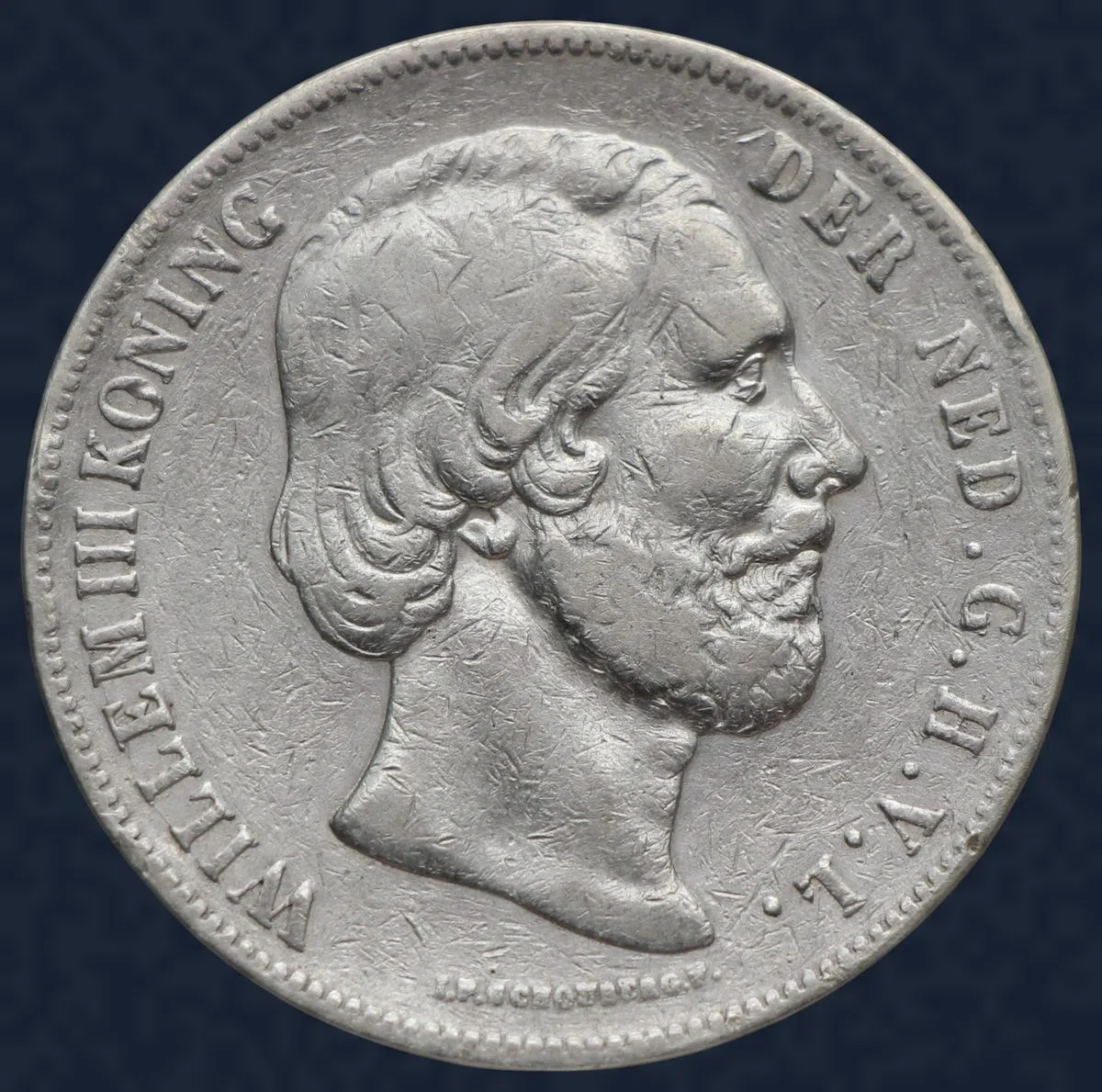 2½ Gulden 1857 Willem III - rijksdaalder 1857