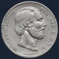 2½ Gulden 1857 Willem III - rijksdaalder 1857