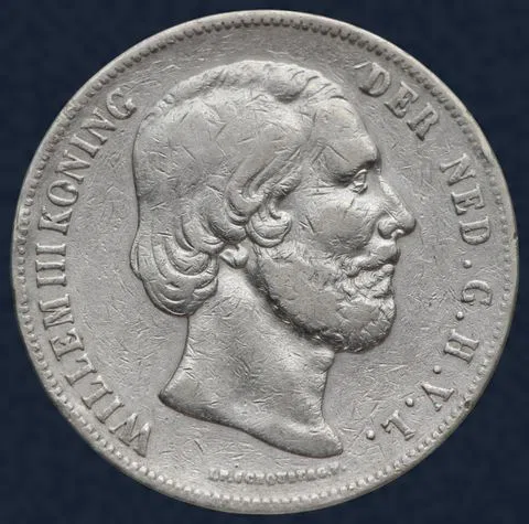 2½ Gulden 1857 Willem III - rijksdaalder 1857