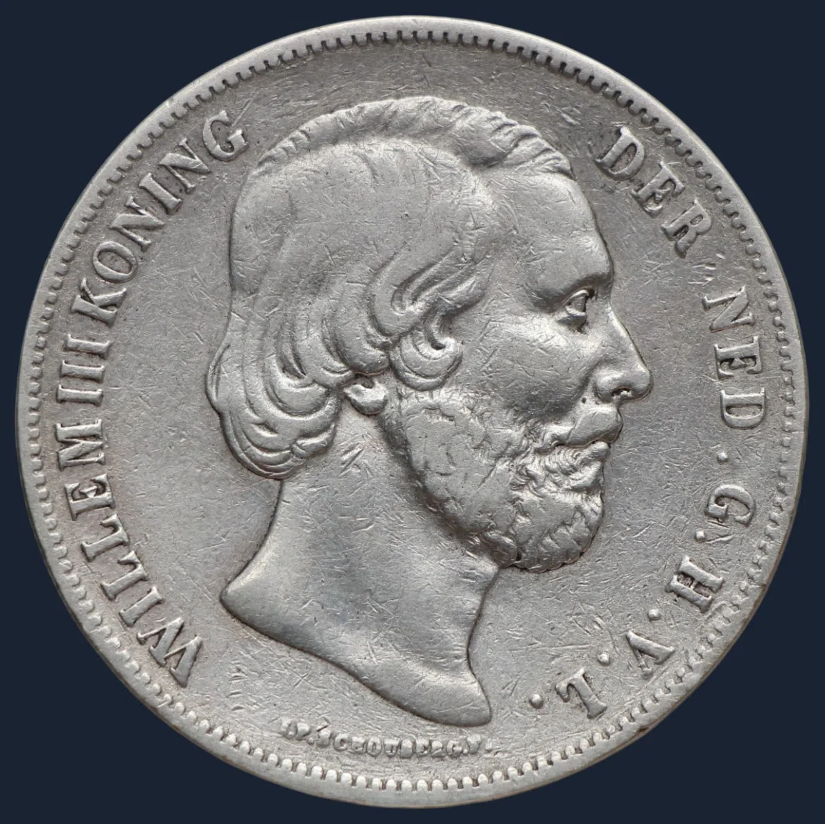 2 1/2 gulden 1858 Willem III