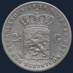 2 1/2 gulden 1858 Willem III
