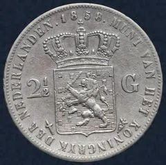 2½ Gulden 1858 Willem III