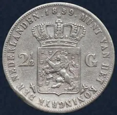 2½ Gulden 1859 Willem III