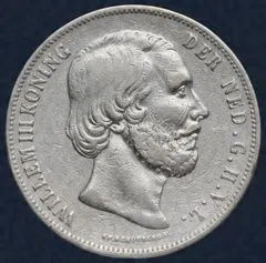 2½ Gulden 1862 B Willem III - zonder punt