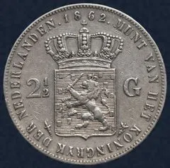 2½ Gulden 1862 Willem III