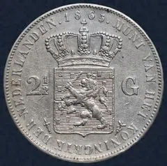 2½ Gulden 1865 Willem III