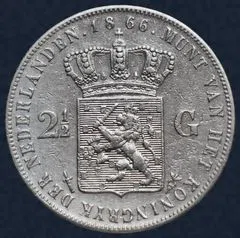 2½ Gulden 1866 Willem III
