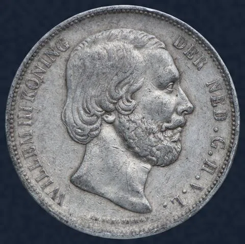 2½ Gulden 1867 Willem III - rijksdaalder 1867