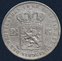 2½ Gulden 1867 Willem III