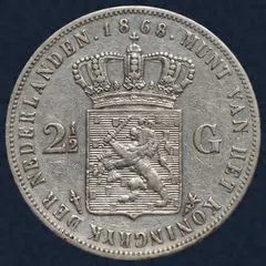 2½ Gulden 1868 Willem III