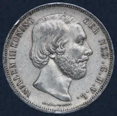 2½ Gulden 1869 Willem III - rijksdaalder 1869