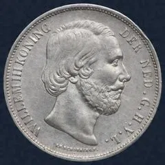 2½ Gulden 1870 Willem III - rijksdaalder 1870