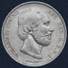 2½ Gulden 1871 Willem III - rijksdaalder 1871