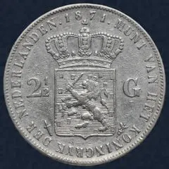 2½ gulden 1871 Willem III
