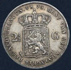2½ Gulden 1873 Willem III - rijksdaalder 1873