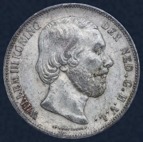 2½ Gulden 1874 Willem IIIn (klaverblad)
