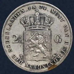 2½ Gulden 1874 Willem III