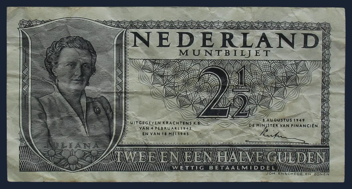 2½ Gulden 1949 Juliana