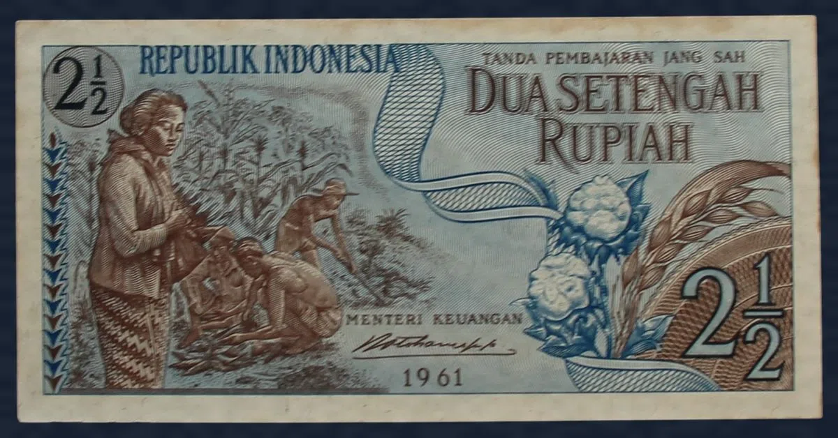 2½ Rupiah 1961 Indonesië