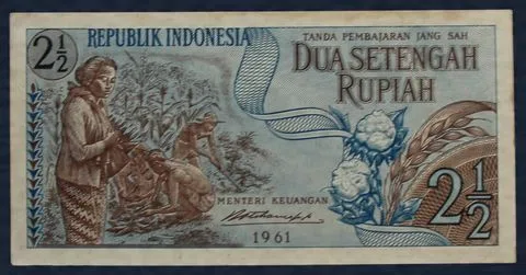 2½ Rupiah 1961 Indonesië