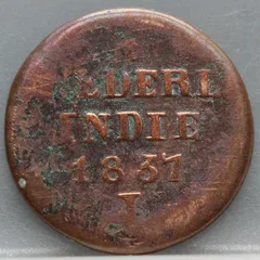 2 Cent 1837 J — Nederlands-Indië voorzijde