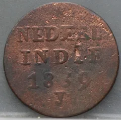 2 Cent 1839 J — Nederlands-Indië Koper voorzijde