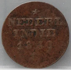 2 Cent 1839 J — Nederlands-Indië Koper voorzijde