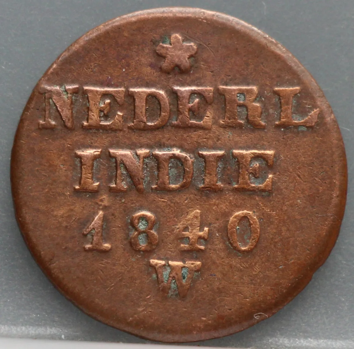 2 Cent 1840 W — Nederlands-Indië Koper voorzijde